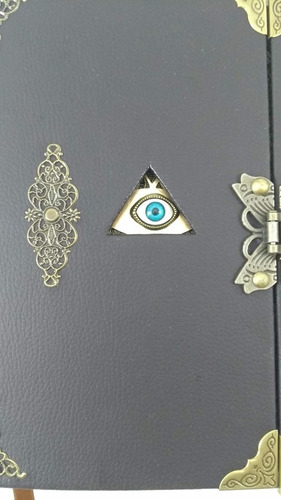 Imagem 3 de 10 de Grimório Maçom Illuminati Artesanal Olho E Pirâmide