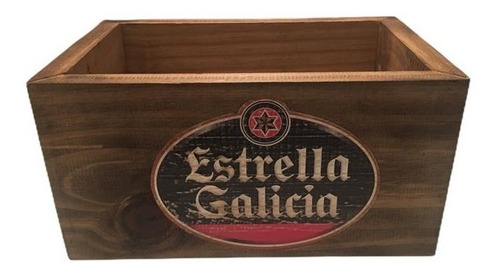 Cajon De Madera Vintage Cervezas - Perez Tienda -