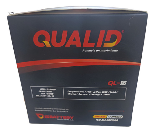Filtro Aceite Ql-16 Dodge Intrepid, Pick Up