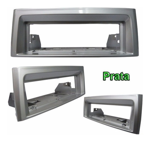 Moldura Painel Punto Prata 07 2008 2009 2010 2011 2012 1 Din