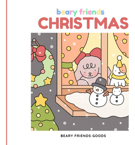 Vivian Green Beary Friends Christmas A Holiday Coloring Book