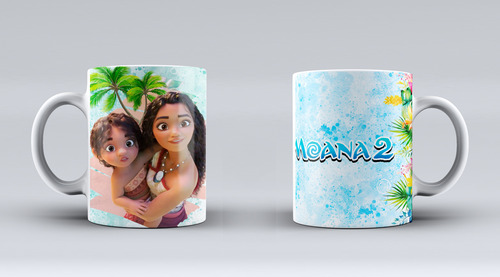 Tazas Personalizadas - Moanaa 2 - Lote * 10 Agua Moana 2