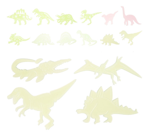 4 Conjuntos De Adesivos Luminosos De Dinossauro