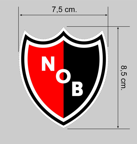 Escudos Futbol Autoadhesivo X 50u. New Old Boys