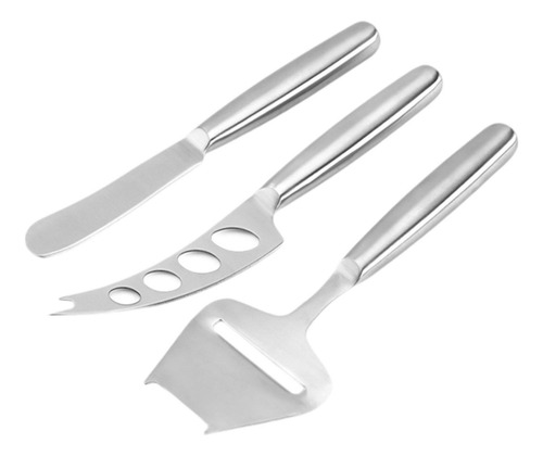 Juego De 3 Cuchillos Para Queso, De Queso De Acero
