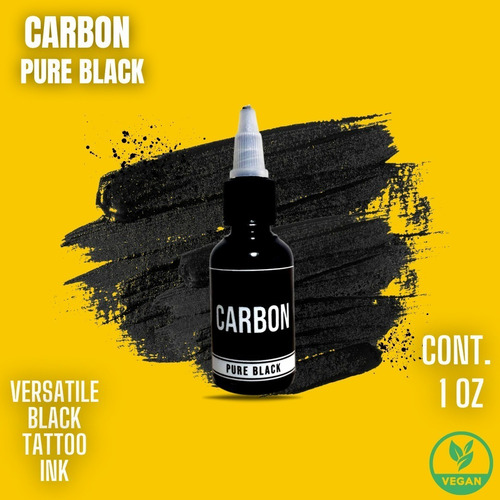 Imagen 2 de 6 de Tinta Tattoo 5 Jinetes Ink Carbon X1 38ml Linea Sombra Relle