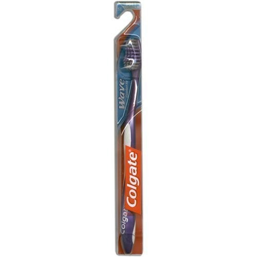 Colgate Wave Cepillo De Dientes, Cabeza Compacta, Suave - 3 