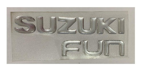 Emblema Trasero Original Plata -suzuki Fun- Fun 2007 A 2010