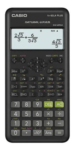 Calculadora científica Casio FX-82LA Plus -2 color negro