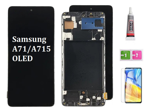 Pantalla Lcd+marco Para Samsung A71 A715 Oled