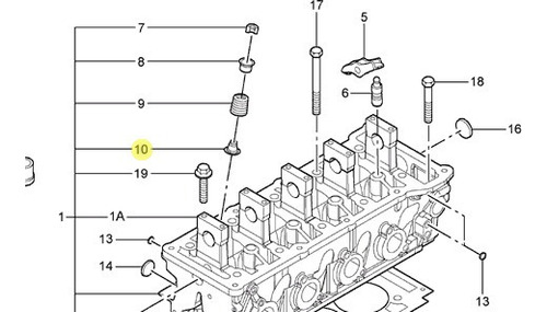 Reten De Valvulas Ford Ford Ecosport 1.6 Rocam Original