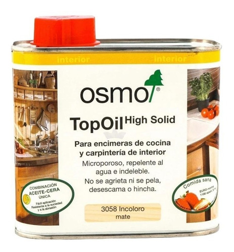 Osmo 3058 Top Oil Transparente Mate 0.5 Lt