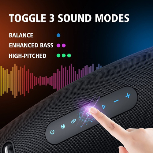 Bocina Bluetooth Zealot S67 75w Portátil Negra Negro