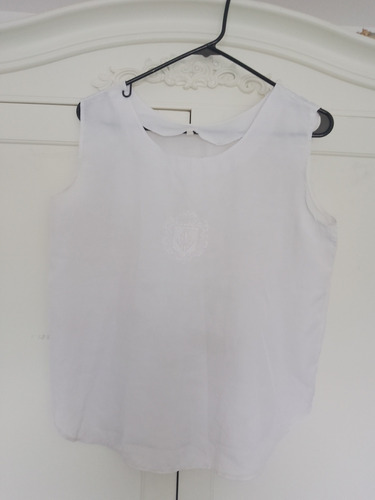 Musculosa Blanca De Dama Talle Xl Tela Satinada