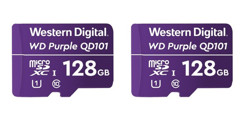 Pack 2 Western Digital Purple 128gb Microsd Wdd128gp0c