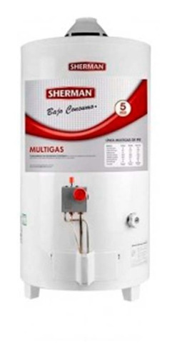 Termotanque Gas Sherman 50lts. Bajo Consumo 