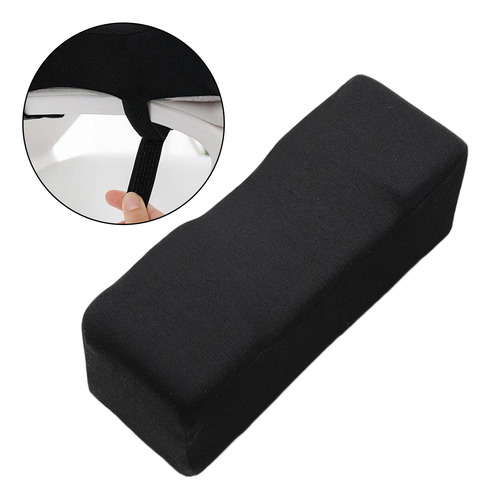 2 Negro Cómodo Reposabrazos Almohada Silla Reposabrazos