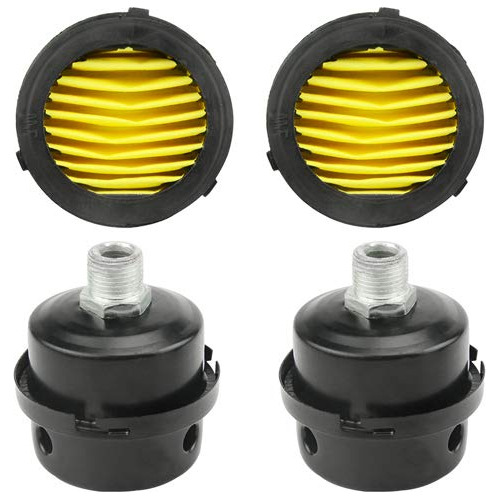 2 Pcs Silenciador De Filtro De Admisión De Aire De Com...