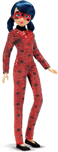 Ladybug Miraculous Muñeca Fashion Deluxe 28cm Lentejuela Rev