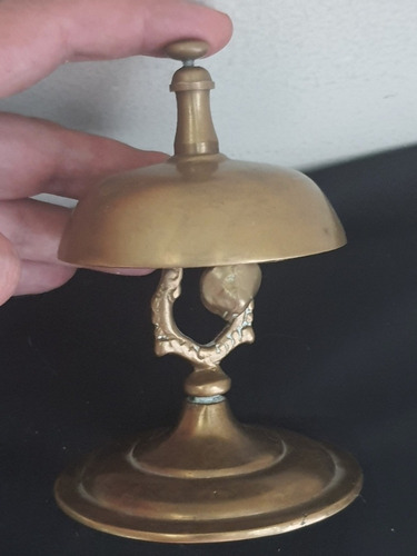 Imagen 4 de 6 de Campana Timbre Para Recepción De Colección En Bronce Remato