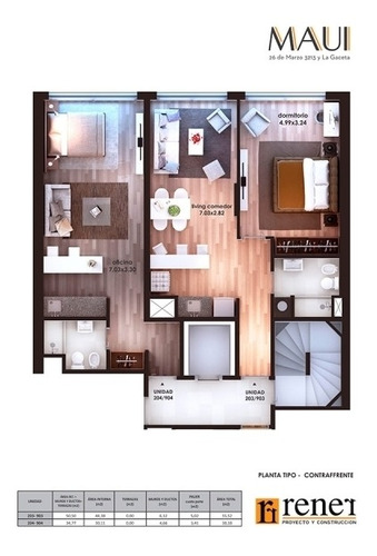Unidades De Monoambiente Y 1 Dormitorio En Edificio Maui