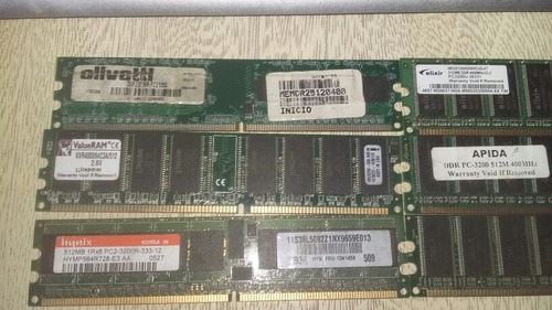 Memoria Ram 512mb 400mhz.