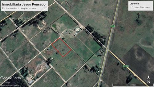Tapalque: 1 Hectarea En Venta (frente Termas)