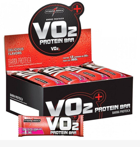 Vo2 Protein Bar Coco Display 12 Unidades