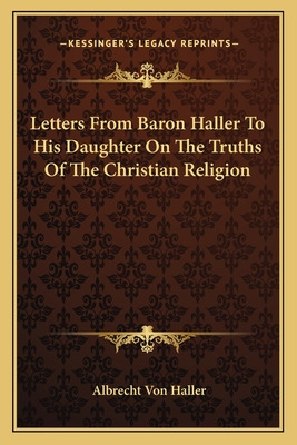 Libro Letters From Baron Haller To His Daughter On The Tr...