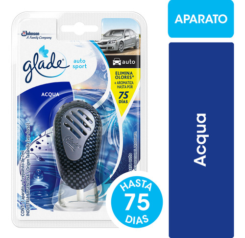 Aromatizante Glade Autosport Aqua Aparato 7 Ml