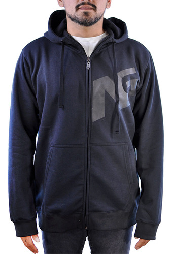 Campera Burton Analog Diag Fz Hoodie Urbano Hombre