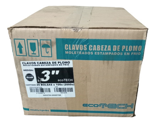 Clavos Cabeza De Plomo 3 Pulgadas Ecotech