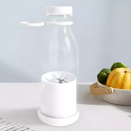 Mini Licuadora Para Batidos Y Batidos, Portátil, Recargable Color Blanco