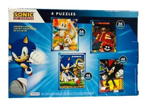 Puzzle Sonic Infantil 4 1: Puzzles de 12, 16, 20 y 24 Piezas