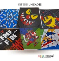 Comprar Plástico Estampado Pipas Raias 42x42 Cm - 100 Unidades.