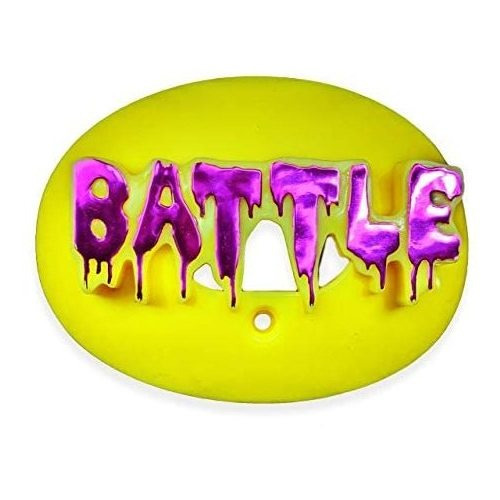 Battle 3d Chrome Drip Oxygen Mouthguard (yellow/pink)