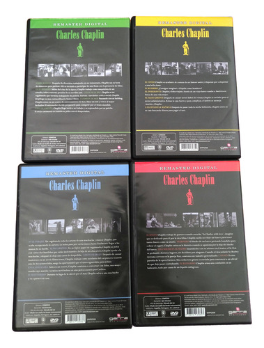 Lote Charles Chaplin Dvds - Impecables (Usado)