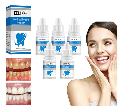 5×esencia Blanqueadora Dental Limpeza Higiene Oral Removal A