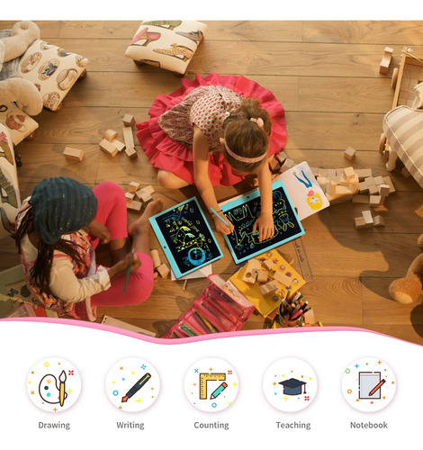 Tableta De Escritura Lcd Hhn Para Niños De 15 Pulgadas Con B