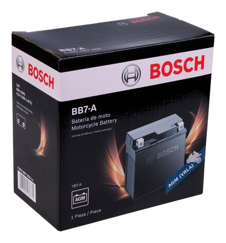 Bateria Moto Bosch Bb7-a Yb7-a Zanella Hj 125 -