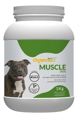 Suplemento Muscle Dog Organnact Para Massa Muscular - 1 Kg