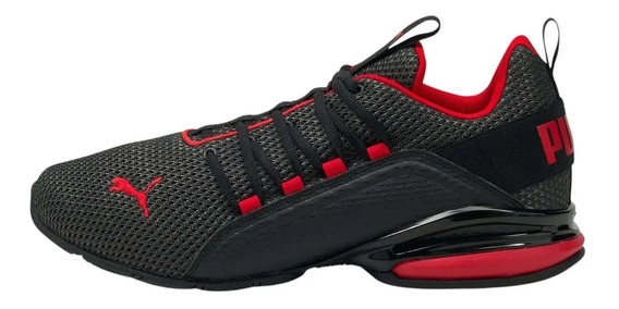 Tenis Puma Hombre Gris Con Rojo | MercadoLibre 📦