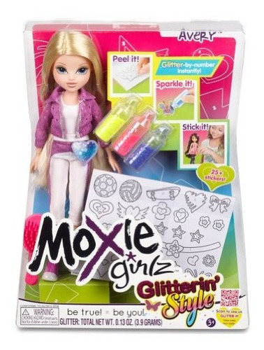 Moxie Girlz Glitterin' Muñeca Del Estilo - Avery.