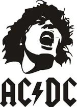 Comprar Calco Ac Dc Ploteo Tatoo Rock Car Tuning Sticker 2x1