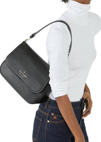 Bolsa Kate Spade New York Staci Saffiano Leather Preto