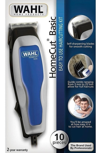 Maquina Cortar Pelo Homecut Basic Clipper 10 Piezas Wahl