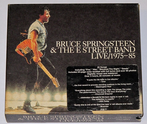 Bruce Springsteen Live 1975/1985 Box Set 3 Cds Importado Usa