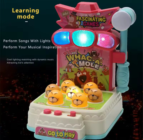 Juego De Mesa Whac A Mole Mini Arcade Electrónico