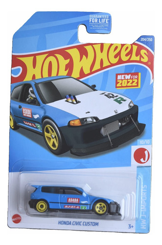 Mattel Hot Wheels Honda Civic Custom Hw J-imports