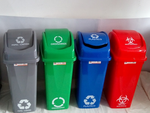 Punto Ecologico De 3 Canecas Sin Estructura De 35 Lts